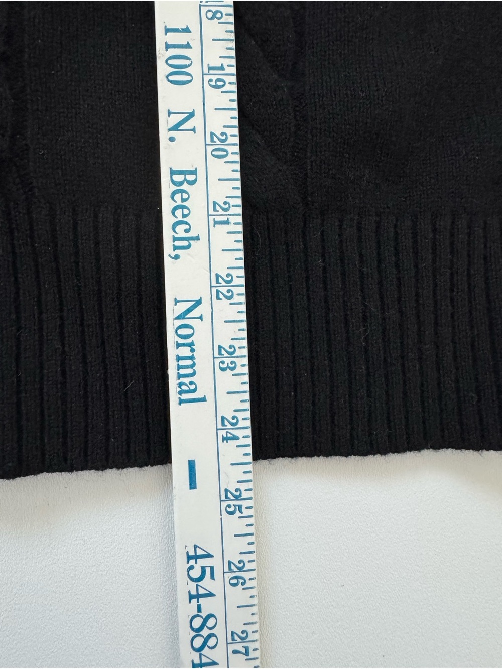 Madewell Merino Wool 100% Cable Knit V-Neck Puff Sleeve Sweater Black XL NWT - Picture 7 of 7